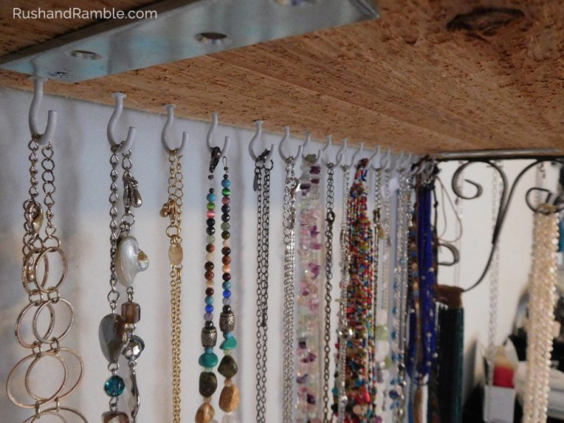 Jewelry Clutter - Organizing Necklaces