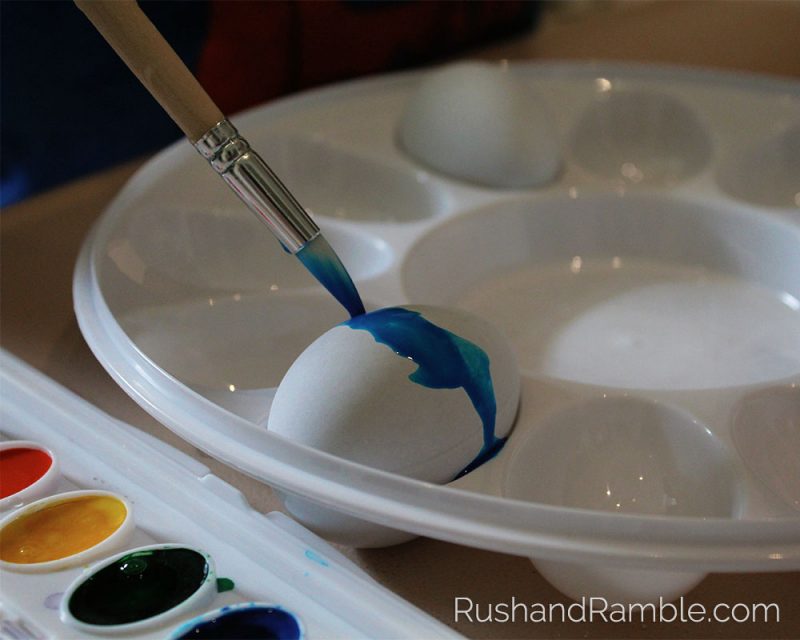Easter Crafts - Watercolor Eggs | Rush & Ramble