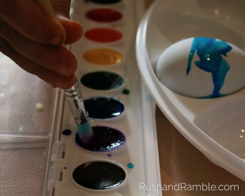 Easter Crafts - Watercolor Eggs | Rush & Ramble