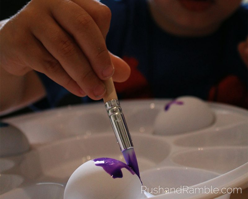 Easter Crafts - Watercolor Eggs | Rush & Ramble