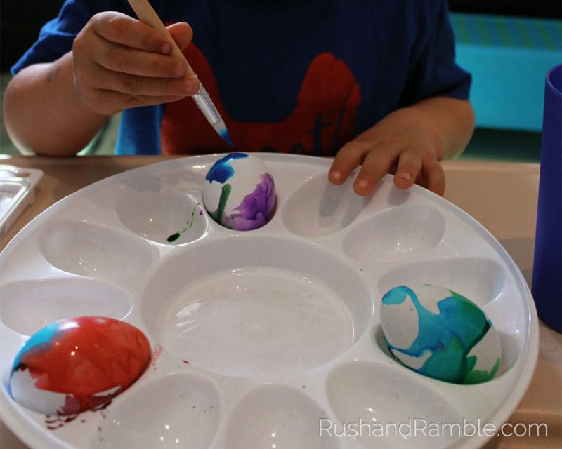Easter Crafts - Watercolor Eggs | Rush & Ramble