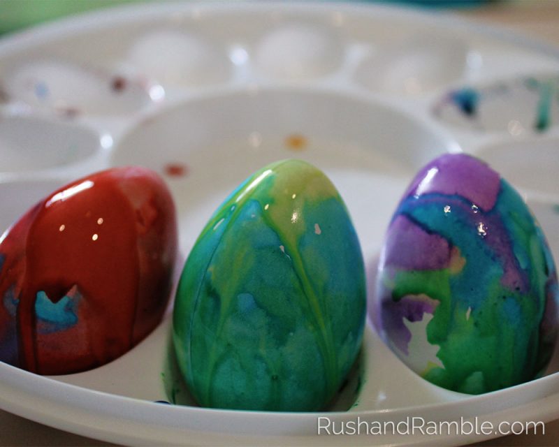 Easter Crafts - Watercolor Eggs | Rush & Ramble