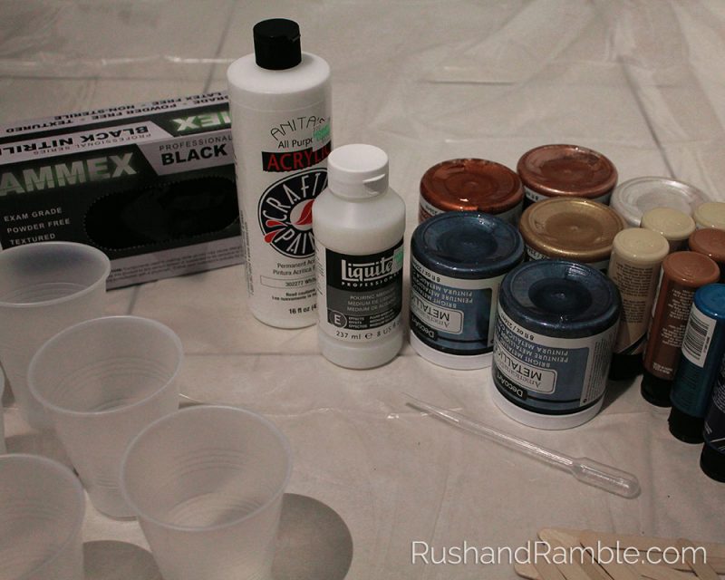 Dirty Pour - Acrylic Pour Fluid Painting for Beginners - Rush & Ramble DIY