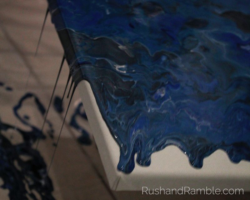 Dirty Pour - Acrylic Pour Fluid Painting for Beginners - Rush & Ramble DIY