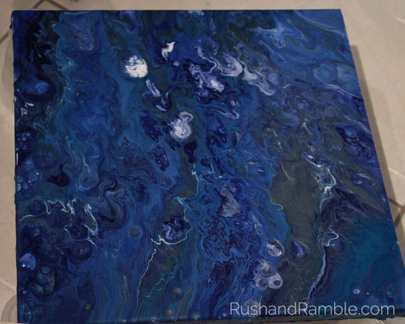 Dirty Pour - Acrylic Pour Fluid Painting for Beginners - Rush & Ramble DIY