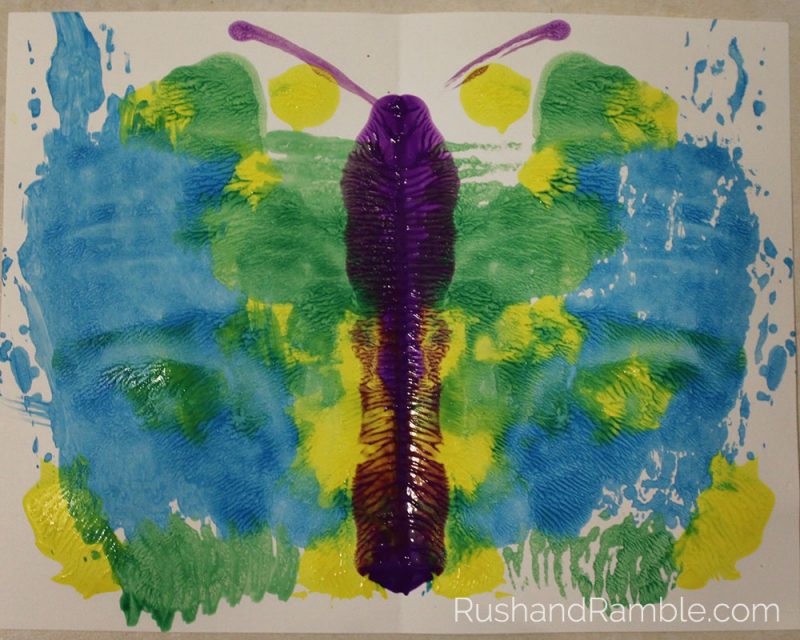 Butterfly Painting | Milkweed, Monarchs and Masterpieces: The Tale of a Preschooler and His Butterfly Garden