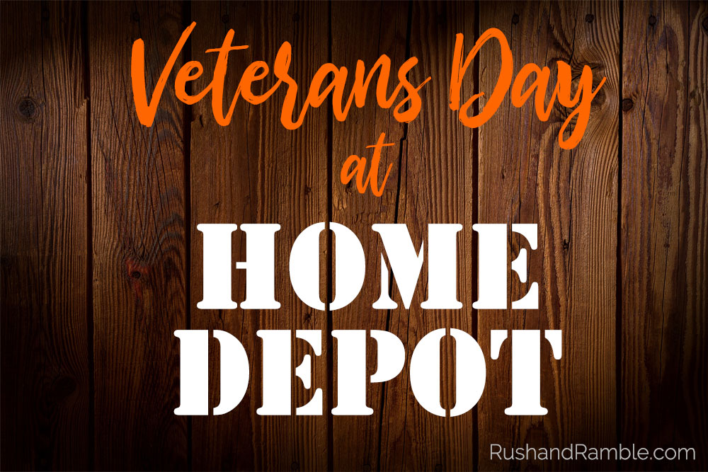 Veterans Day at Home Depot Rush & Ramble