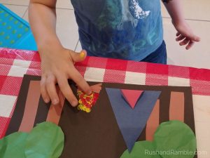 Construction Paper Camp Site Craft